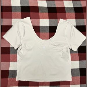 Tops Lululemon Align T-shirt Crop Top, White,   Size 8